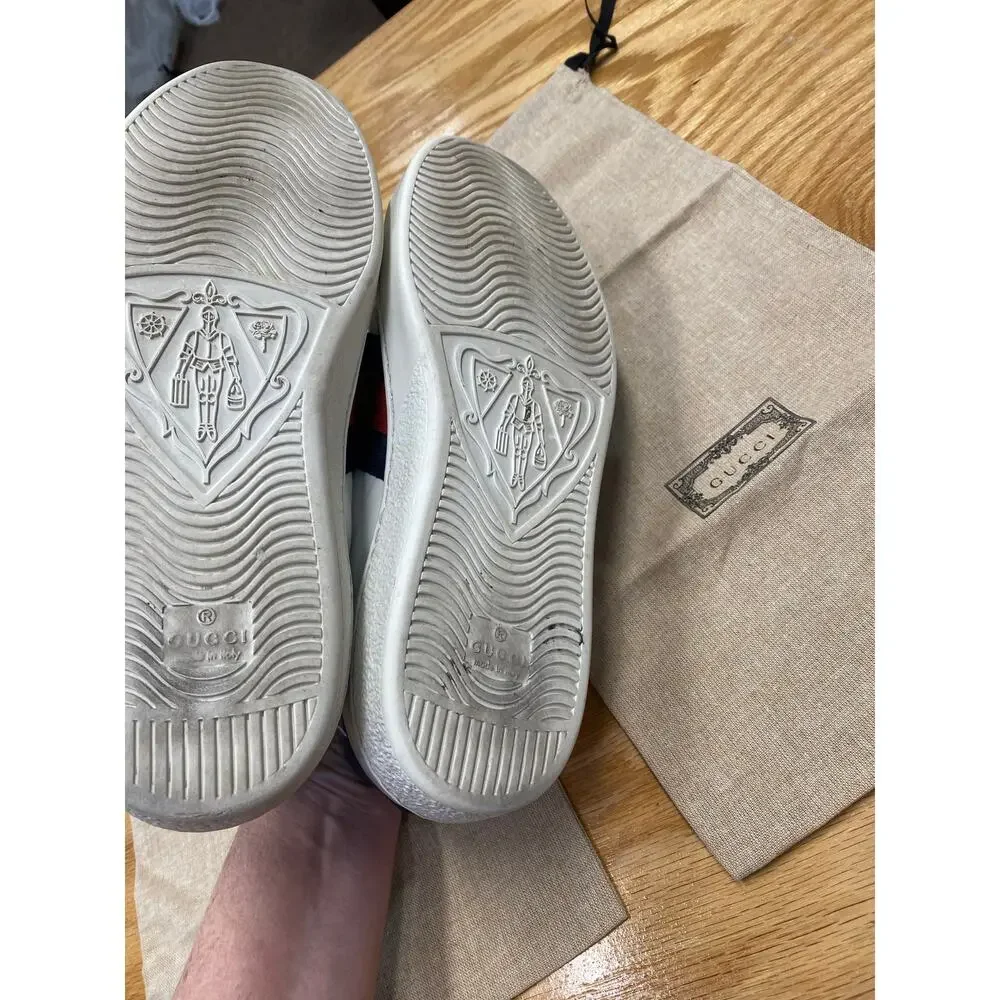 Men’s Gucci Ace Sneaker - Leather ‘White Blue’ size 8 - Picture 6 of 6